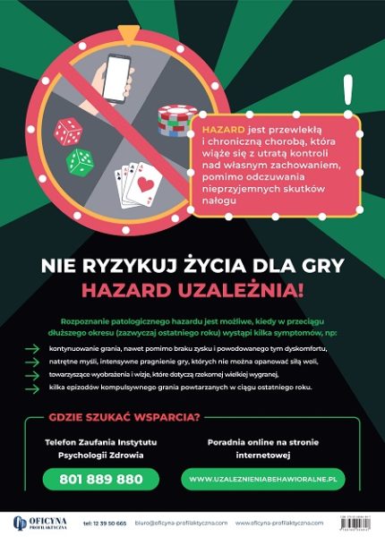 Plakat: Hazard dostrzegaj rozmawiaj (Dorośli)