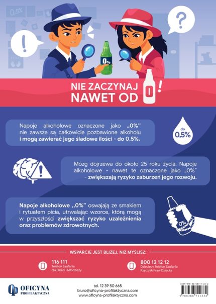 Plakat: „Nie zaczynaj nawet od 0!"  (Dzieci i młodzież)