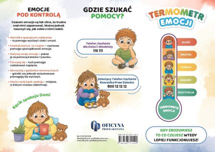 Broszura: Gdy zrozumiesz to, co czujesz – wtedy lepiej funkcjonujesz! (dzieci)
